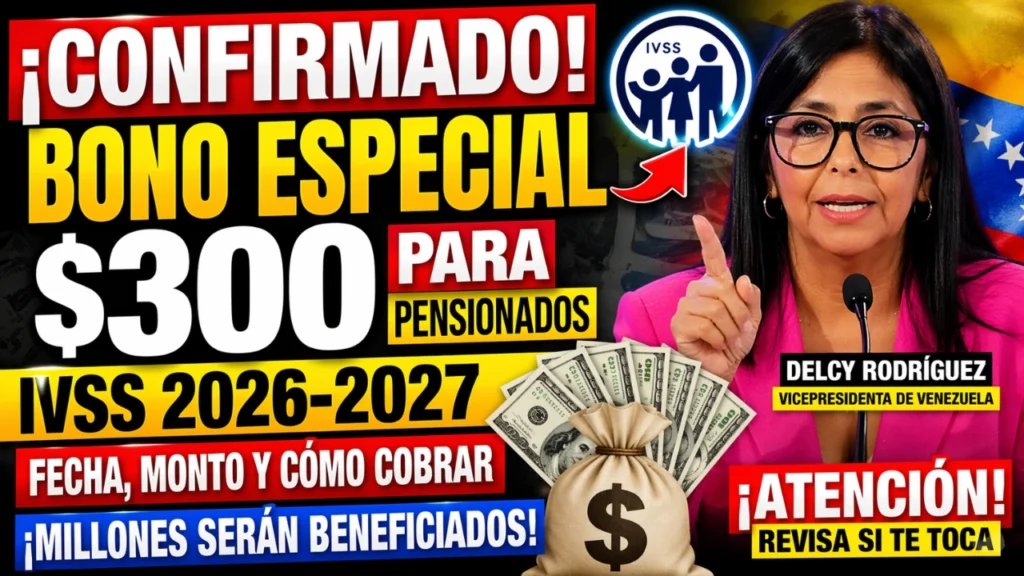 IVSS Bono de $300 en 2026–2027 - ¿Realmente los Pensionados Recibirán Este Pago Especial