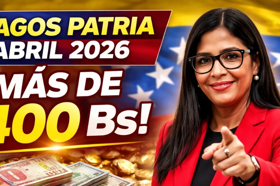 Pagos Patria Abril 2026 Más de 400 Bs – Guía Completa