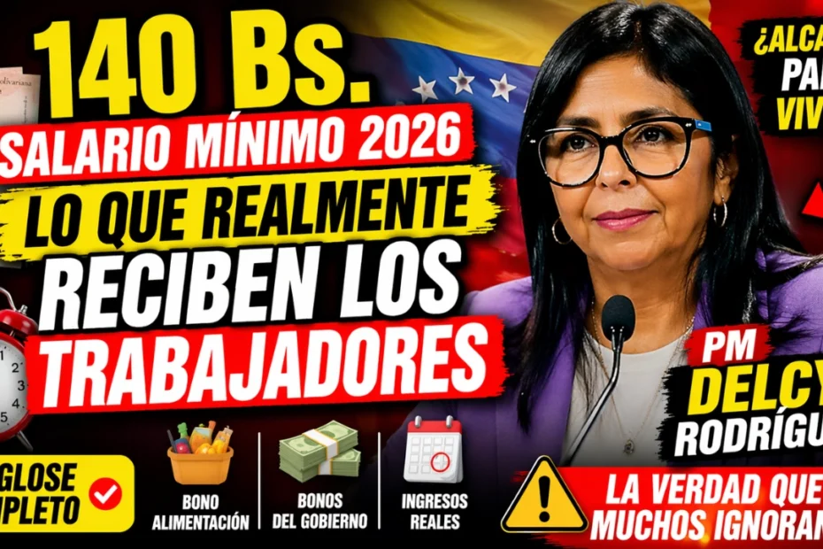 Salario Mínimo de 140 Bs. en 2026 - lo que Realmente Reciben los Trabajadores